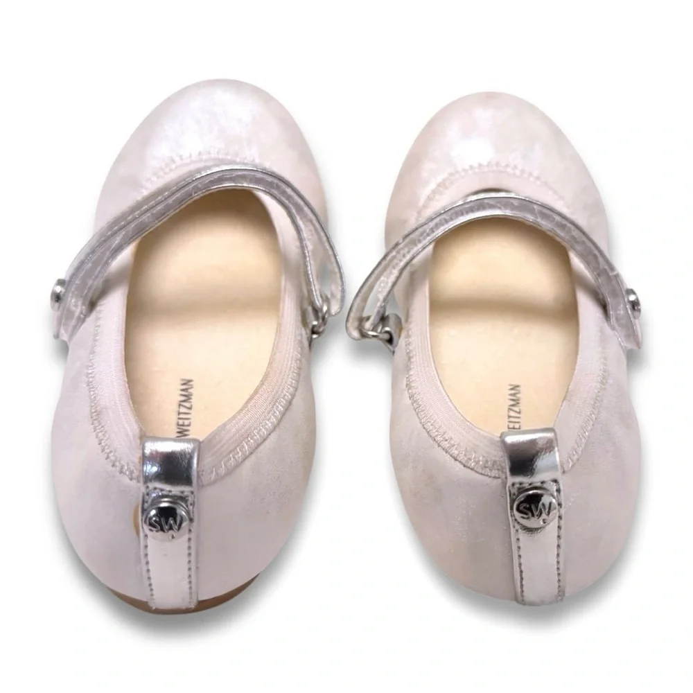 Stuart Weitzman Girls Mary Jane Dress Shoes Toddler Size 9 Memory Foam Flats